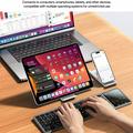 Tastiera wireless Yesido KB49 a tre ante con touchpad, tastierino numerico e supporto - Inglese