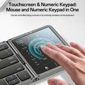 Tastiera wireless Yesido KB49 a tre ante con touchpad, tastierino numerico e supporto - Inglese