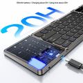 Tastiera wireless Yesido KB49 a tre ante con touchpad, tastierino numerico e supporto - Inglese