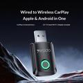 Adattatore wireless Yesido KM32 per CarPlay e Android Auto - Nero
