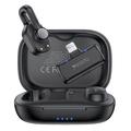 Set microfono lavalier wireless Yesido KR24 - Ricevitore Lightning - Nero
