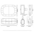 Set microfono lavalier wireless Yesido KR24 - Ricevitore Lightning - Nero