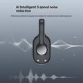 Set microfono lavalier wireless Yesido KR24 - Ricevitore Lightning - Nero
