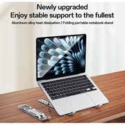 Yesido LP07 Supporto regolabile per laptop - 13-20" - Argento