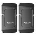 Supporto rialzato per laptop Yesido LP11 in lega di zinco - 2 pezzi - Nero
