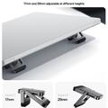 Supporto rialzato per laptop Yesido LP11 in lega di zinco - 2 pezzi - Argento