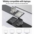 Supporto rialzato per laptop Yesido LP11 in lega di zinco - 2 pezzi - Argento