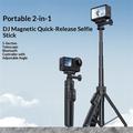 Yesido SF37 - Bastone magnetico per selfie per DJI Osmo Action 6/5 Pro/4/Osmo 360 - Nero