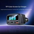 Caricabatteria da auto Yesido Y75 a 3 porte con display TFT - 105W - Nero