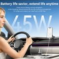 Caricabatteria da auto Yesido Y75 a 3 porte con display TFT - 105W - Nero