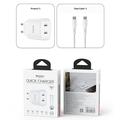 Yesido YC109 Caricabatterie doppio USB-C PD da 45W con cavo USB-C - Bianco