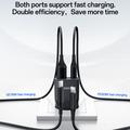 Caricabatterie rapido Yesido YC112 da 20W a doppia porta - USB-C/USB-A - Nero