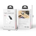 Caricabatterie Yesido YC114 da 140W con tecnologia GaN - 2x USB-C, USB-A, display TFT - Bianco