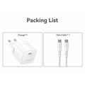 Caricabatterie Yesido YC116 da 45W con tecnologia GaN e cavo USB-C - Bianco