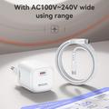 Caricabatterie Yesido YC116 da 45W con tecnologia GaN e cavo USB-C - Bianco