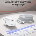 Caricabatterie Yesido YC117 da 60W con tecnologia GaN e cavo USB-C - Bianco