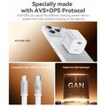 Caricabatterie Yesido YC117 da 60W con tecnologia GaN e cavo USB-C - Bianco