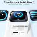 Caricabatterie rapido Yesido YC123 da 70W con tecnologia GaN - Display TFT, 2x USB-C, USB-A, cavo USB-C da 70cm - Bianco