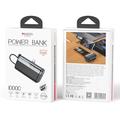 Power bank Yesido YP99 da 10000mAh con cavo USB-C-Lightning integrato - Nero