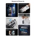 Power bank Yesido YP99 da 10000mAh con cavo USB-C-Lightning integrato - Nero