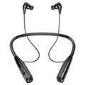 Cuffie Bluetooth Yesido YSP22 con archetto da collo e display LED di alimentazione - Nero