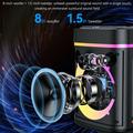 Altoparlante Bluetooth TWS Yesido YSW51 da 45W con doppio microfono e luci RGB - Nero