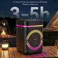 Altoparlante Bluetooth TWS Yesido YSW51 da 45W con doppio microfono e luci RGB - Nero