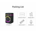 Altoparlante Bluetooth TWS Yesido YSW51 da 45W con doppio microfono e luci RGB - Nero