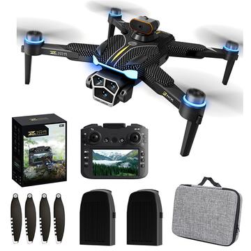 Drone brushless a flusso ottico Z104 con controller con display da 4.3" - Nero