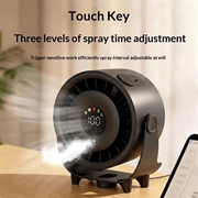 Ventilatore da tavolo 2 in 1 Z6 con funzione umidificatore - Ricaricabile tramite USB - Nero