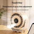 Ventilatore da tavolo 2 in 1 Z6 con funzione umidificatore - Ricaricabile tramite USB - Beige