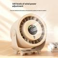 Ventilatore da tavolo 2 in 1 Z6 con funzione umidificatore - Ricaricabile tramite USB - Beige