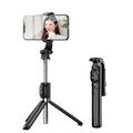 Z8 Bluetooth Treppiede per selfie stick con telecomando staccabile - Nero