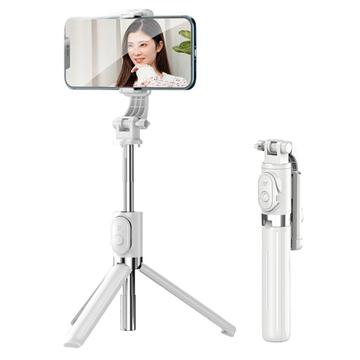 Z8 Bluetooth Treppiede per selfie stick con telecomando staccabile - Bianco