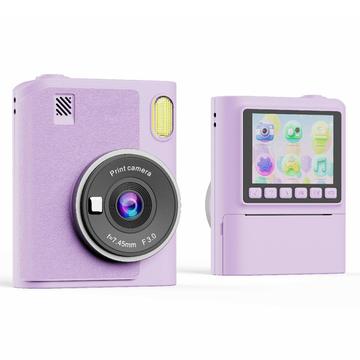 Fotocamera a stampa istantanea per bambini Z900 con filtri creativi e scheda di memoria da 32GB - Viola