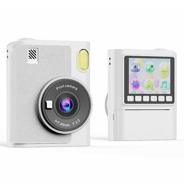 Fotocamera per bambini Z900 a stampa istantanea con filtri creativi, scheda di memoria da 32GB - Bianco