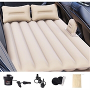 Materasso gonfiabile da viaggio ZD-431 con 2 cuscini e pompa - Beige