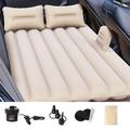 Materasso gonfiabile da viaggio ZD-431 con 2 cuscini e pompa - Beige