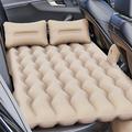 Materasso gonfiabile da viaggio ZD-431 con 2 cuscini e pompa - Beige