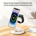 ZJ05 Caricabatterie wireless magnetico 3-in-1 Qi 2.2 da 25W - Bianco