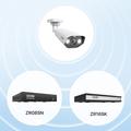 Telecamera di sicurezza aggiuntiva ZOSI da 5MP con alimentazione PoE, audio, luce e sirena - Bianca