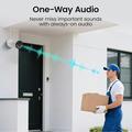 ZOSI C180 - Set da 2 telecamere di sicurezza 4K PoE con rilevamento persone/veicoli - Bianco