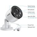 ZOSI C180 - Set da 2 telecamere di sicurezza 4K PoE con rilevamento persone/veicoli - Bianco