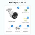 ZOSI C180 - Set da 2 telecamere di sicurezza 4K PoE con rilevamento persone/veicoli - Bianco