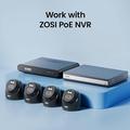 ZOSI C220 - Telecamera di sicurezza PoE da esterno da 4MP con rilevamento di persone tramite IA
