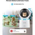Zosi C519M Telecamera di sicurezza WiFi intelligente da 4MP con rilevamento persone tramite IA - Bianca