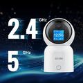 Zosi C519M Telecamera di sicurezza WiFi intelligente da 4MP con rilevamento persone tramite IA - Bianca
