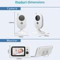 ZR303B: baby monitor con schermo LCD da 3.2", audio bidirezionale e avviso di temperatura