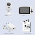 ZR303B: baby monitor con schermo LCD da 3.2", audio bidirezionale e avviso di temperatura