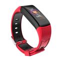 Zero Fitness Tracker impermeabile con monitor della pressione sanguigna - Rosso